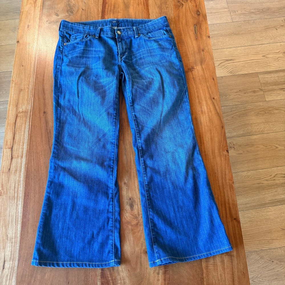 Citzens of Humanity Women's Blue Faye Stretch Low Waist Full Leg Size‎ 31